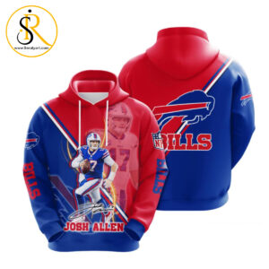 Buffalo Bills Josh Allen 17 3D Hoodie SeratyArt