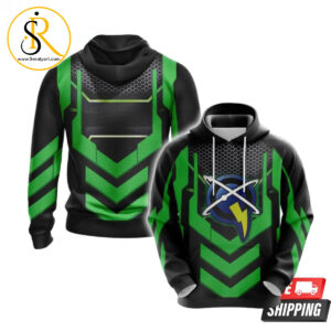Captain Qwark Symbol 3D Hoodie SeratyArt