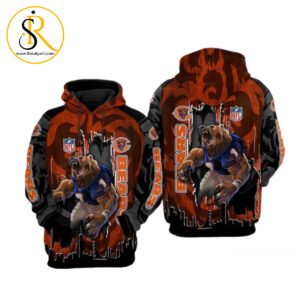 Chicago Bears Nfl Football Camouflage Tiger Chicago Bears Chicago Bears 3D Hoodie SeratyArt