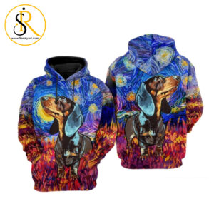 Dachshund Nfl Football Colorful Dachshund Dachshund 3D Hoodie SeratyArt