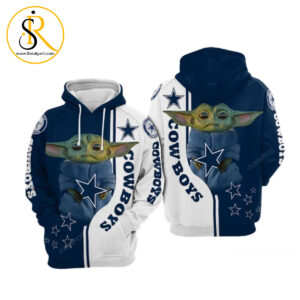 Dallas Cowboys Nfl Football Baby Yoda Hug Star Dallas Cowboys 3D Hoodie SeratyArt