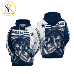 Dallas Cowboys Nfl Football Skull Dallas Cowboys 3D Hoodie SeratyArt