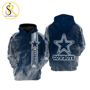 Dallas Cowboys Nfl Football Smoke Blue White Dallas Cowboys 3D Hoodie SeratyArt