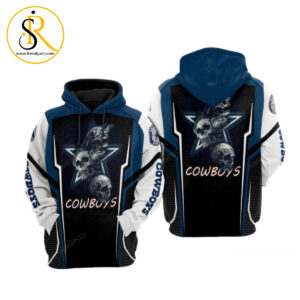 Dallas Cowboys Nfl Football Three Skull Dallas Cowboys 3D Hoodie SeratyArt