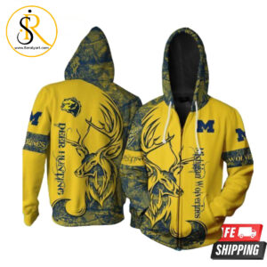 Deer Hunting Michigan 3D Hoodie SeratyArt