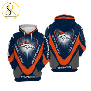 Denver Broncos Nfl Football United Orange Denver Broncos 3D Hoodie SeratyArt