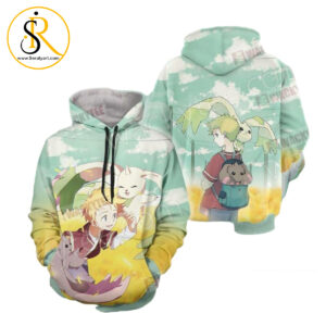 Digimon Terriermon And Lopmon 3D Hoodie SeratyArt