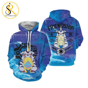 Digimon The Crest Of Friendship 3D Hoodie SeratyArt