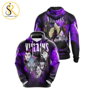 Disney Vilains 3D Hoodie SeratyArt