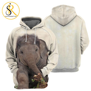 Elelphant 3D All Over Printed Shirt SeratyArt