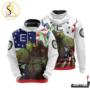 Fallout Enclave Flag 3D Hoodie SeratyArt