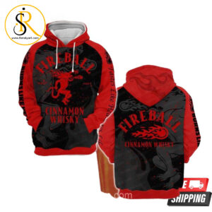 Fireball Cinnamon Whisky 3D Hoodie SeratyArt
