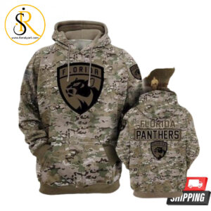 Florida Panthers Camouflage Veteran 3D Hoodie SeratyArt