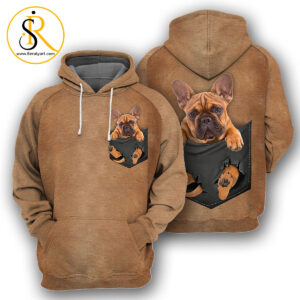 French Bulldog Pocket 3D All Over Printed Shirt SeratyArt