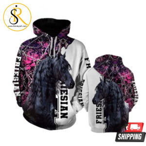 Friesian Horse 3D Hoodie SeratyArt