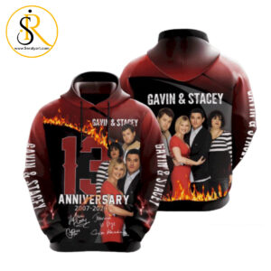 Gavin Stacey Movie Character Anniversary 13 Years All Over 3D Hoodie SeratyArt