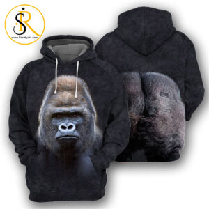 Gorilla 3D All Over Printed Shirt SeratyArt