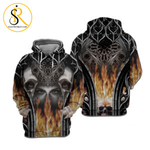 Gothic Gray Gothic Gothic 3D Hoodie SeratyArt