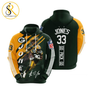 Green Bay Packers Aaron Jones 3D Hoodie SeratyArt