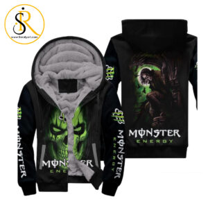 Green Skull Monster Energy Drink 3D Hoodie SeratyArt