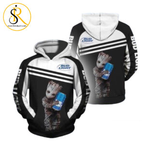 Groot Hug Bud Light 3D Hoodie SeratyArt