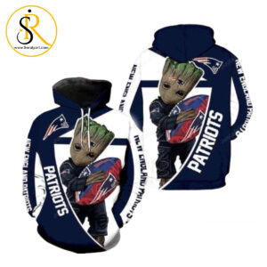 Groot Hugs New England Patriots 3D Hoodie SeratyArt