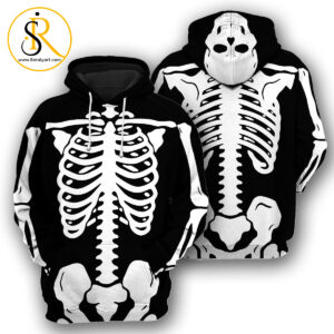 Halloween Skeleton Costume 3D All Over Printed Shirt SeratyArt