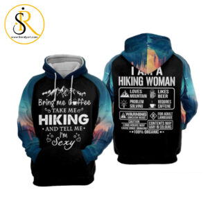 Hiking Woman 3D Hoodie SeratyArt