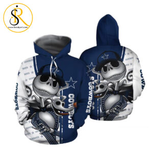 Jack Skellington And Zero Dallas Cowboys 3D Hoodie SeratyArt