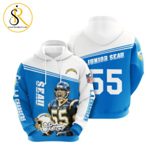 Los Angeles Chargers Junior Seau 3D Hoodie SeratyArt
