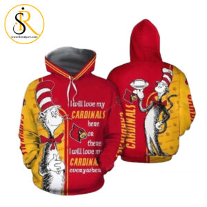 Louisville Cardinals Skull 3D Hoodie SeratyArt