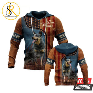 Love Paws Heeler 3D Hoodie SeratyArt
