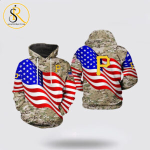 MLB Pittsburgh Pirates 3D Hoodie US Flag Camo Veteran Gift For Fan MLB SeratyArt