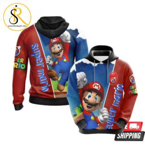 Mario Bros 3D Hoodie SeratyArt