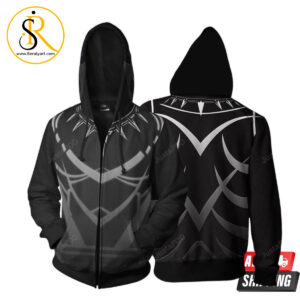 Marvel Comics Black Panther Cosplay 3D Hoodie SeratyArt