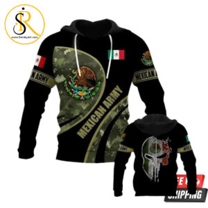 Mexico Army 3D Hoodie SeratyArt