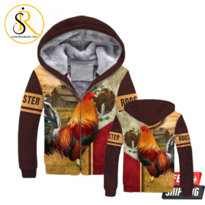 Mexico Rooster Ranch Grass 3D Hoodie SeratyArt