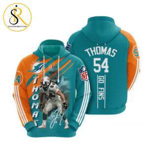 Miami Dolphins Zach Thomas 3D Hoodie SeratyArt