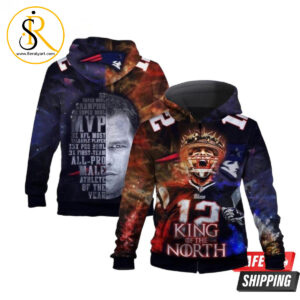 New England Patriots King Of North 3D Hoodie SeratyArt