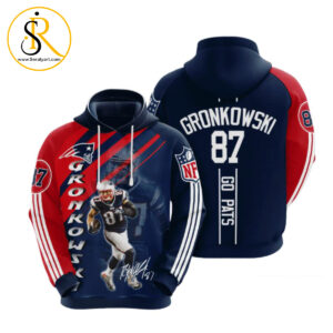 New England Patriots Rob Gronkowski 3D Hoodie SeratyArt