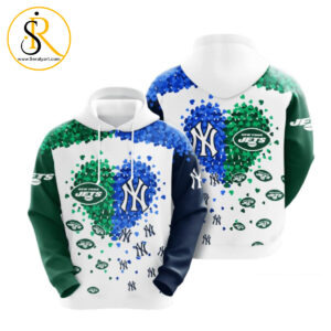 New York Jets Vs New York Yankees 3D Hoodie SeratyArt