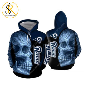 Nfl Los Angeles Rams Sugar Skull Men And Women Nfl Los Angeles Rams  Nfl 3D Hoodie SeratyArt