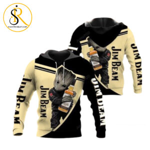 Official Jim Beam Bourbon Whiskey 3D Hoodie SeratyArt