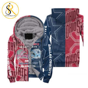 Ohio State Buckeye On Saturdays Dallas Cowboy On Sundays Fan 3D Hoodie SeratyArt