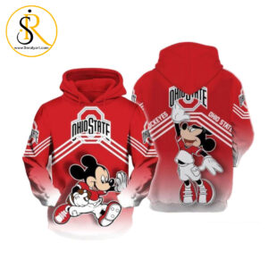 Ohio State Buckeyes Mickey 3D Hoodie SeratyArt