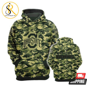 Ohio State Buckeyes Ncaa Camo 3D Hoodie SeratyArt