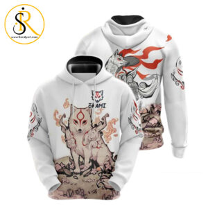 Okami New 3D Hoodie SeratyArt