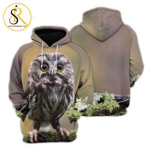 Owl 3D All Over Printed Shirt 02 SeratyArt