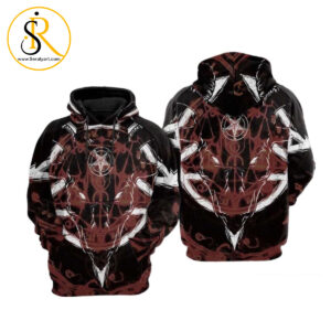 Pentagram Baphoment 3D Hoodie SeratyArt