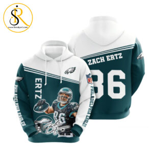 Philadelphia Eagles Zach Ertz 3D Hoodie SeratyArt